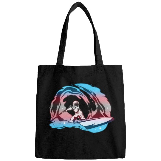 Astronaut Job Transgender Surfing Astronaut Transsexual Trans Pride 1 Bags