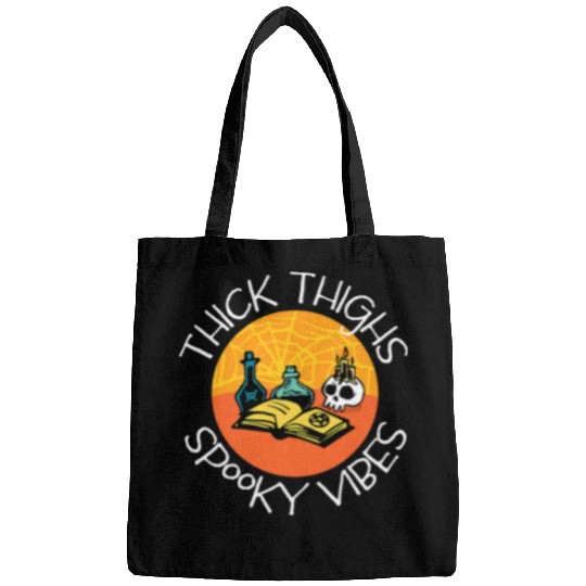Book Fun Thick Thighs Spooky Vibes Spell Book and Potions Bags