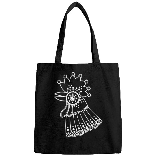 Chicken Pet Aztec trival Rooster urban design Bags