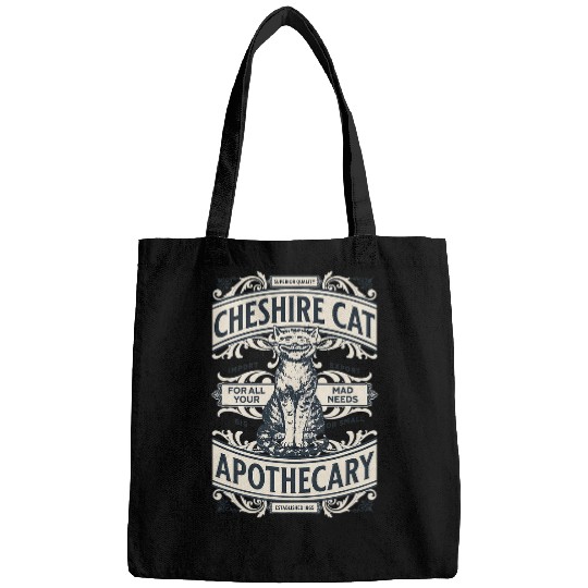 Book Fun Cheshire Cat Alice in Wonderland vintages Book Design Bags