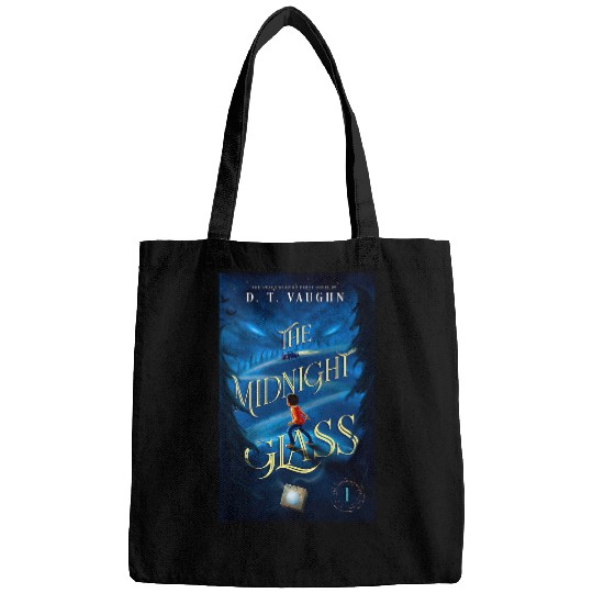 Book Fun The Midnight Glass Book Cover Tee by D T Vaughn Bags