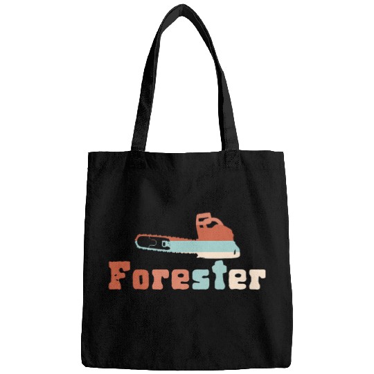 Retro Forester Chainsaw Forest Logging Forestry Bags
