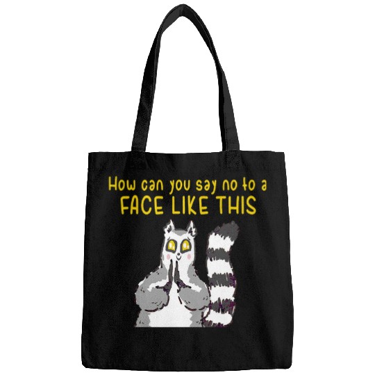 Lemur Pet How Can You Say No Face Bags
