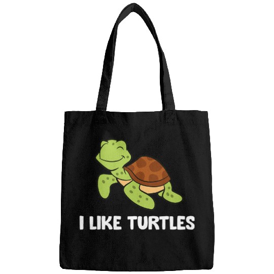 Turtle Pet I Like Turtles Reptile Funny Sea Bags