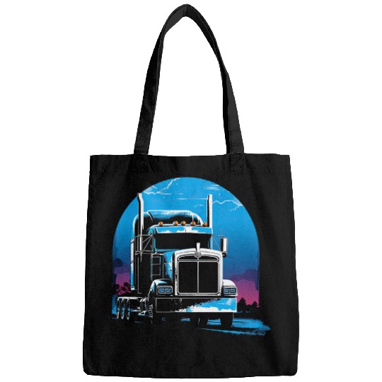Truck Fun American Flag Big Rig SemiTrailer Truck Driver 23 Bags