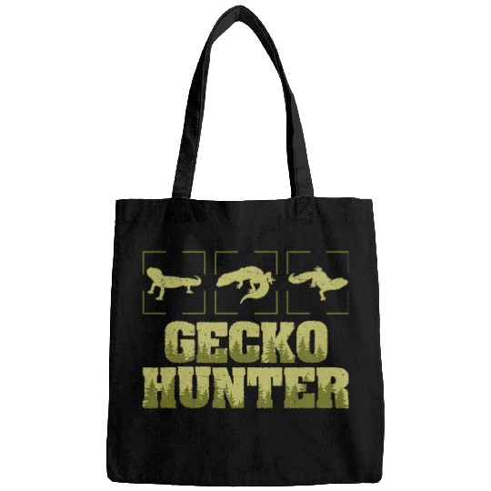 Gecko Pet Hunter Funny Herpetologist Reptile Lizard Bags