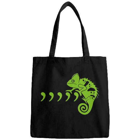 Chameleon Pet Comma Chameleon Funny 80s Music Lyrics Women Bags