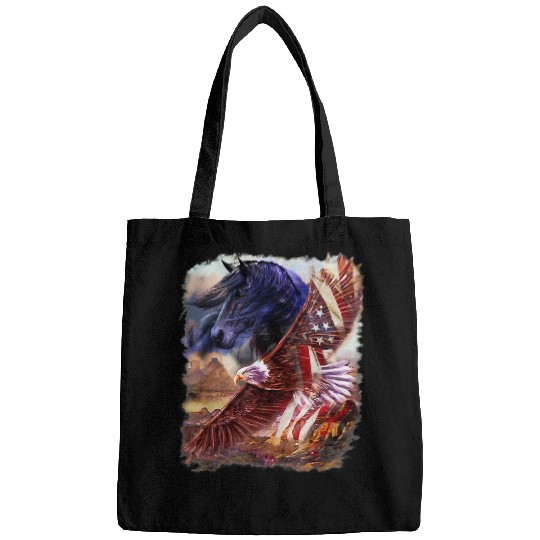 Horse Pet American Flag 4th July Independence Eagle 164 Bags