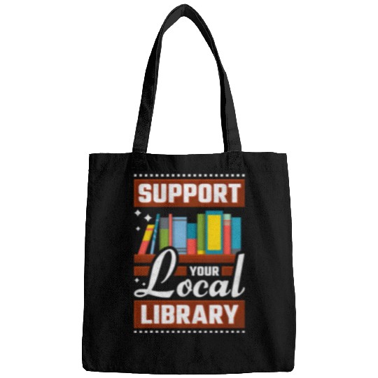 Book Fun Support Your Local Library Bookworm Bags