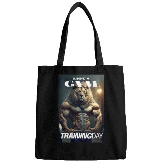 Mens Training Day Lion Gym Fitness Gym Bodybuilder Training Bags