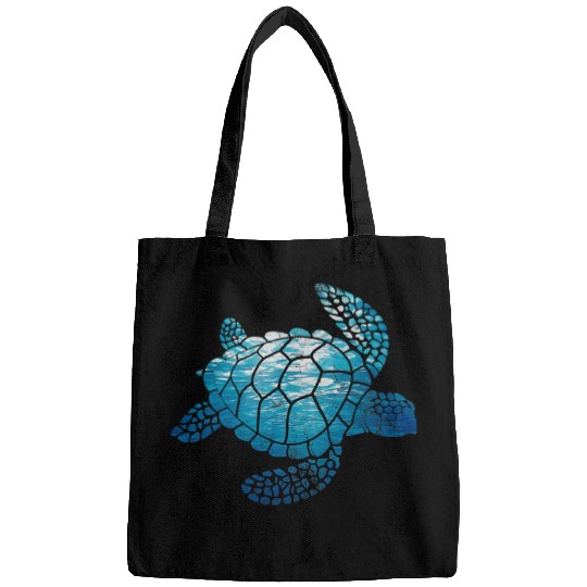 Turtle Pet Under The Sea Beach Ocean Marine Biologist Grunge Bags