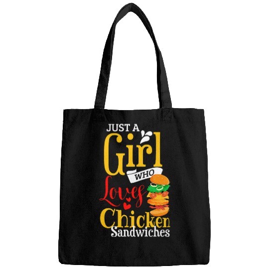 Chicken Pet Sandwich Funny Girls Chicken Burger Bags