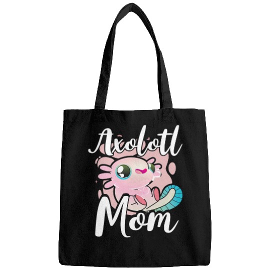 Axolotls Pet Funny Mothers Day Axolotls Mom Mexican Salamander Amphibian Bags