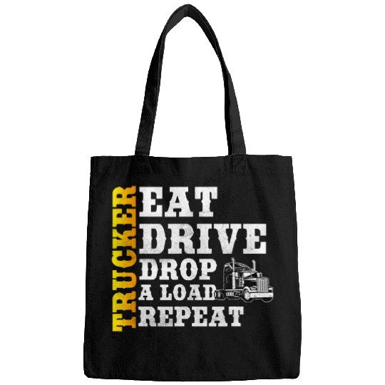 Truck Fun Pun Big Rig SemiTrailer Truck Driving Bags