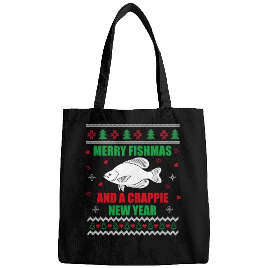 Fishing Fun Merry Fishmas Fishing Funny xmass Crappie For Fisherman 510 Bags