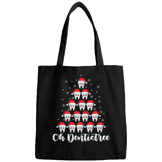 dentists Job Oh dentistsree Funny xmass Christmas Dental Assistant Bags