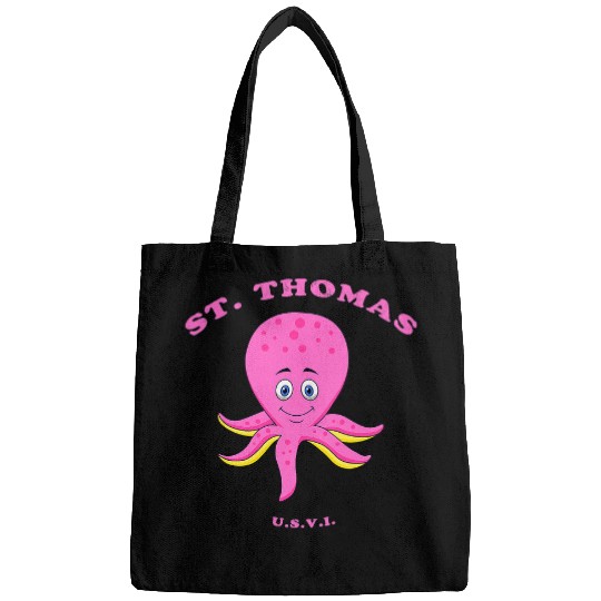 Octopus Pet Kids Childrens St Thomas USVI Octopus Vacation Bags