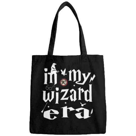 Book Fun In My Wizard Era Bookish Fantasy Reader Book Lover Groovy Bags