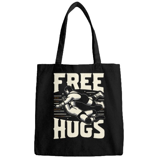 Sport Wrestling Arm Wrestler Championship Grips frees Hugs Quote Wrestlers Bags