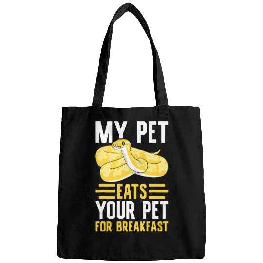 Python Pet Banana Ball Python My Pet Eats Your Pet For Breakfast Bags