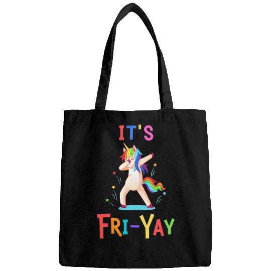 Unicorn Pet Its FriYay  Unicorn Teacher Weekend Fri Yay Student Bags