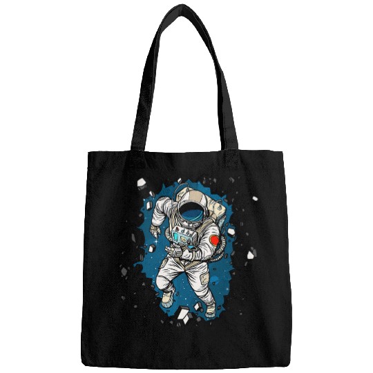 NASA Space Astronaut vintages Faded Breakout Cracked Poster Bags
