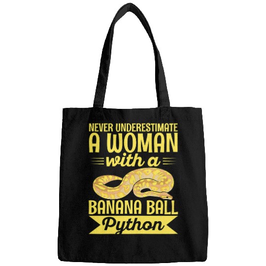 Python Pet Banana Ball Python Design for a Banana ball python lady Bags