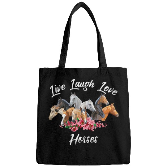 Horse Pet Live Laugh Love Horses Horse Lovers Bags