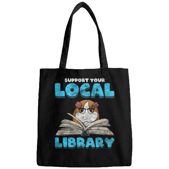 Book Fun Support Your Local Library Guinea Pig Book Bags