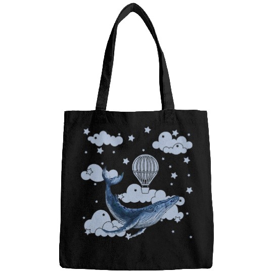 Whale Pet Surrealistic Whale In Sky Surreal Bags