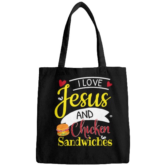 Chicken Pet Sandwich Jesus Religious Chicken Burger Bags