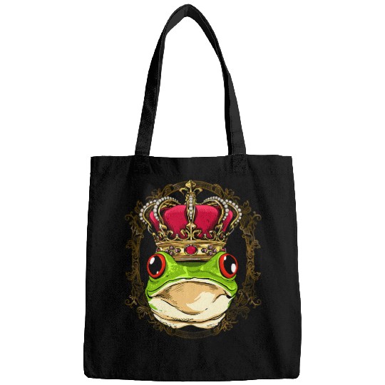 Frog Pet King Queen Frog Toad Princess Amphibian Animal Frog Lover Bags