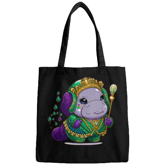 Manatee Pet Mardi Gras King Queen Bags