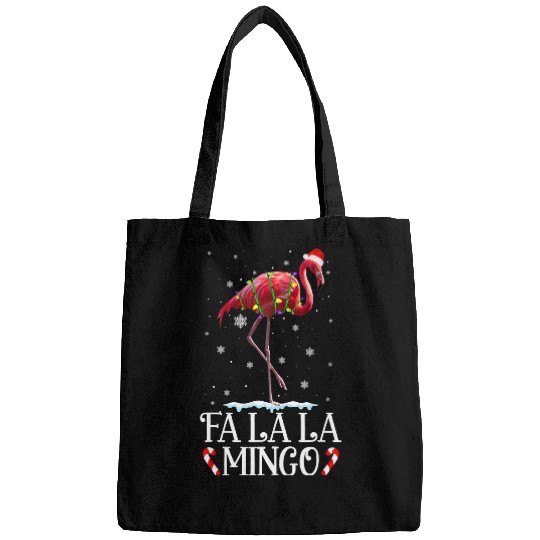 Flamingo Pet Fa La La Mingo Flamingo Christmas Tree Lights Tropical xmass 1 Bags