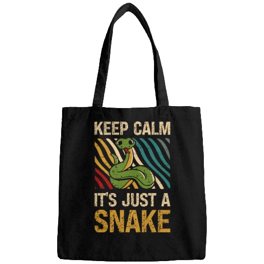 Snake Pet Keep Calm Its Just A Snake Reptile Skin Snakeskin Snake Mom Bags