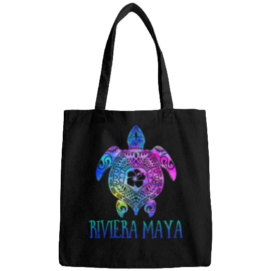 Turtle Pet Riviera Maya Mexico Tie Dye Sea Turtle Vacation Bags