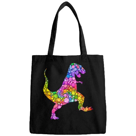 Dinosaur Pet Colorful Polka Dot T rexs Dinosaur International Dot Day Bags