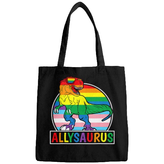 Dinosaur Pet LGBT Allysaurus Rainbow Dinosaur T rexs LGBT Gay Lesbian Pride 1 Bags