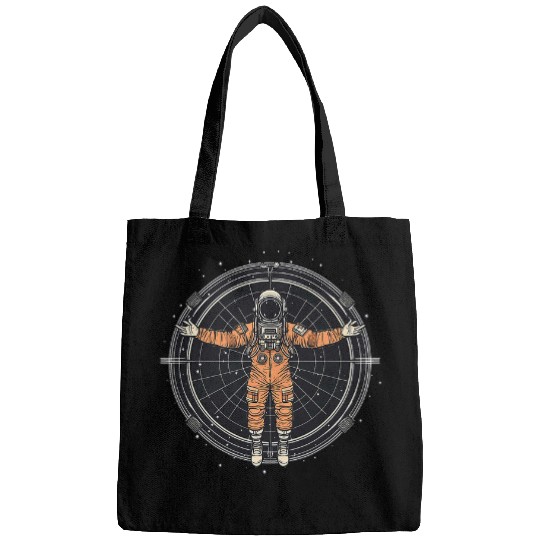 Astronaut Job Vitruvian Man Funny Leonardo Da Vinci Graphic 01 Bags