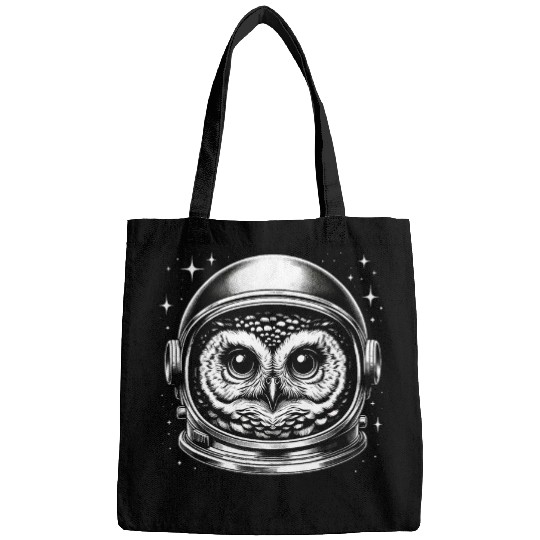 Astronaut Job Barn owl astronaut in space suit Bags