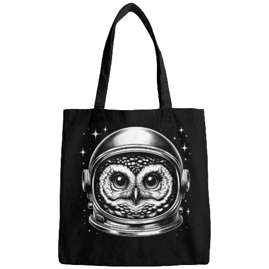 Astronaut Job Barn owl astronaut in space suit Bags