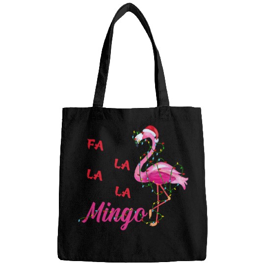 Flamingo Pet Fa La La La Mingo Flamingo Christmas Lights Merry xmass Day 159 Bags