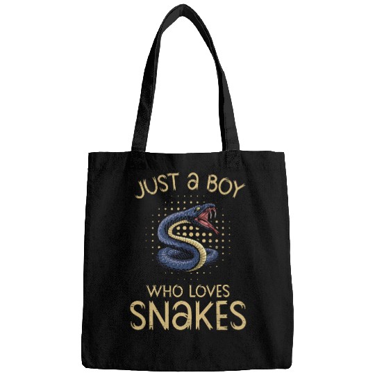 Snake Pet Just A Boy Who Loves Snakes Reptile Skin Snakeskin Snake Mom Bags