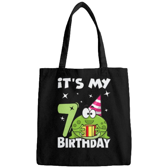 Frog Pet Its My Birthday Frog 7 Themed Frog Birthday Bags