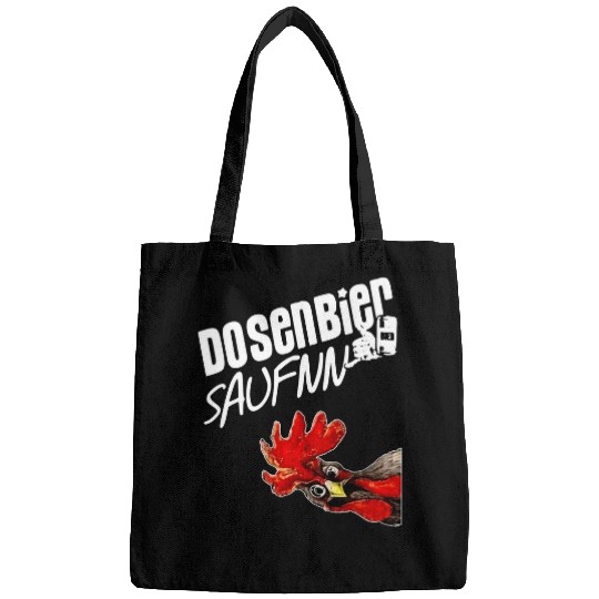 Chicken Pet crazys Rooster drinking canned beer easy going fashion Bags