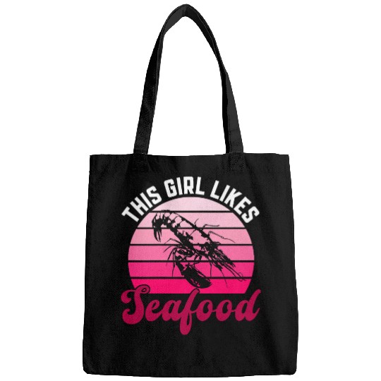 Girl Likes Seafood Prawns Lobster Hobby Chef Bags