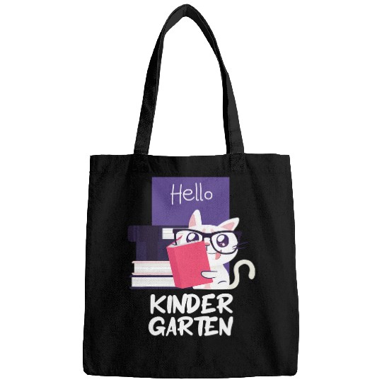Book Fun kindergarten cat book girls boys teacher team kinder squad 1 Bags