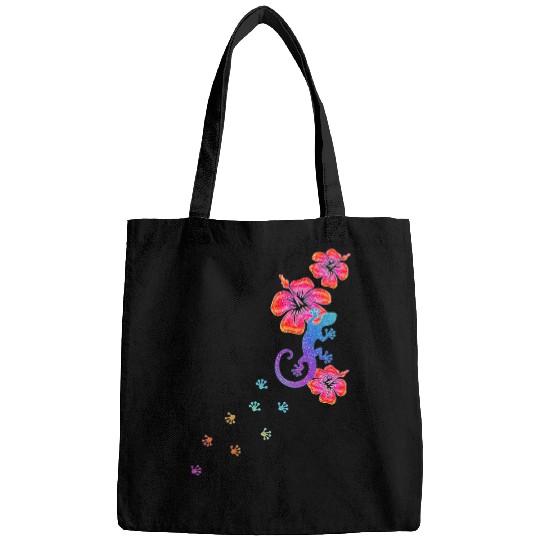 Gecko Pet Lucky Charm Lizard Salamander Aloha Hawaii Colorful Bags