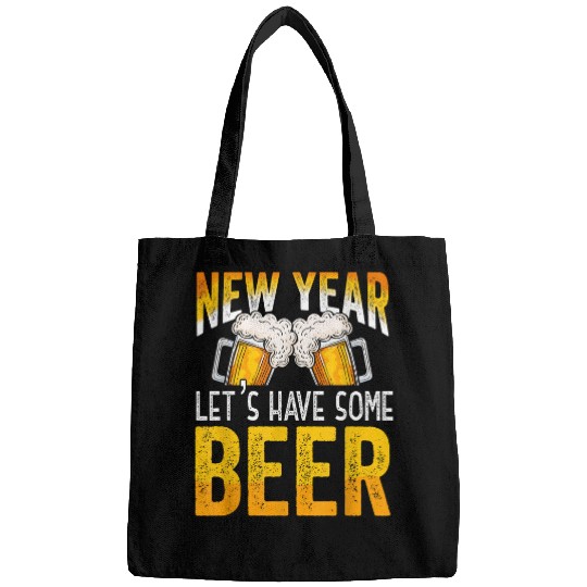 Beer Fun Happy New Year Lets Have Some Beer NYE Bags