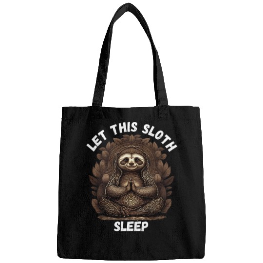 Sloth Pet Spiritual Buddhist Sloth Sleep Namaste Buddhism Buddha Bags